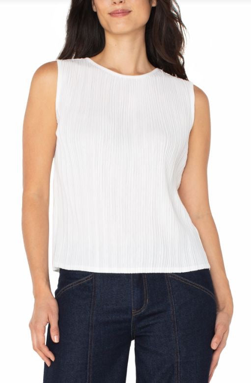 Sleeveless Rib Knit Top