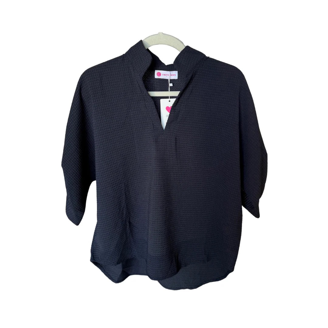 Caroline Navy Top