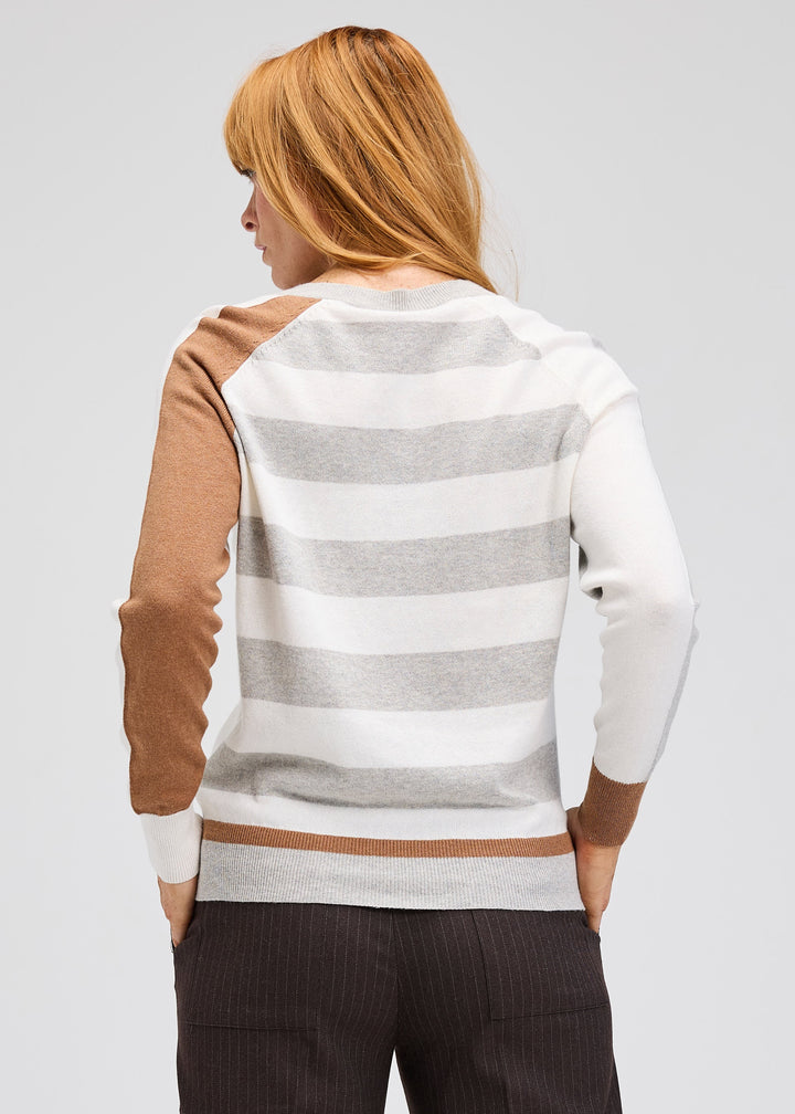 Split Marl Neutral Sweater