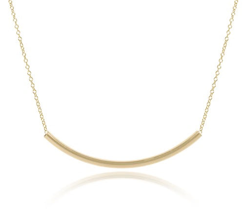 16" Bliss Bar Necklace in gold by Enewton