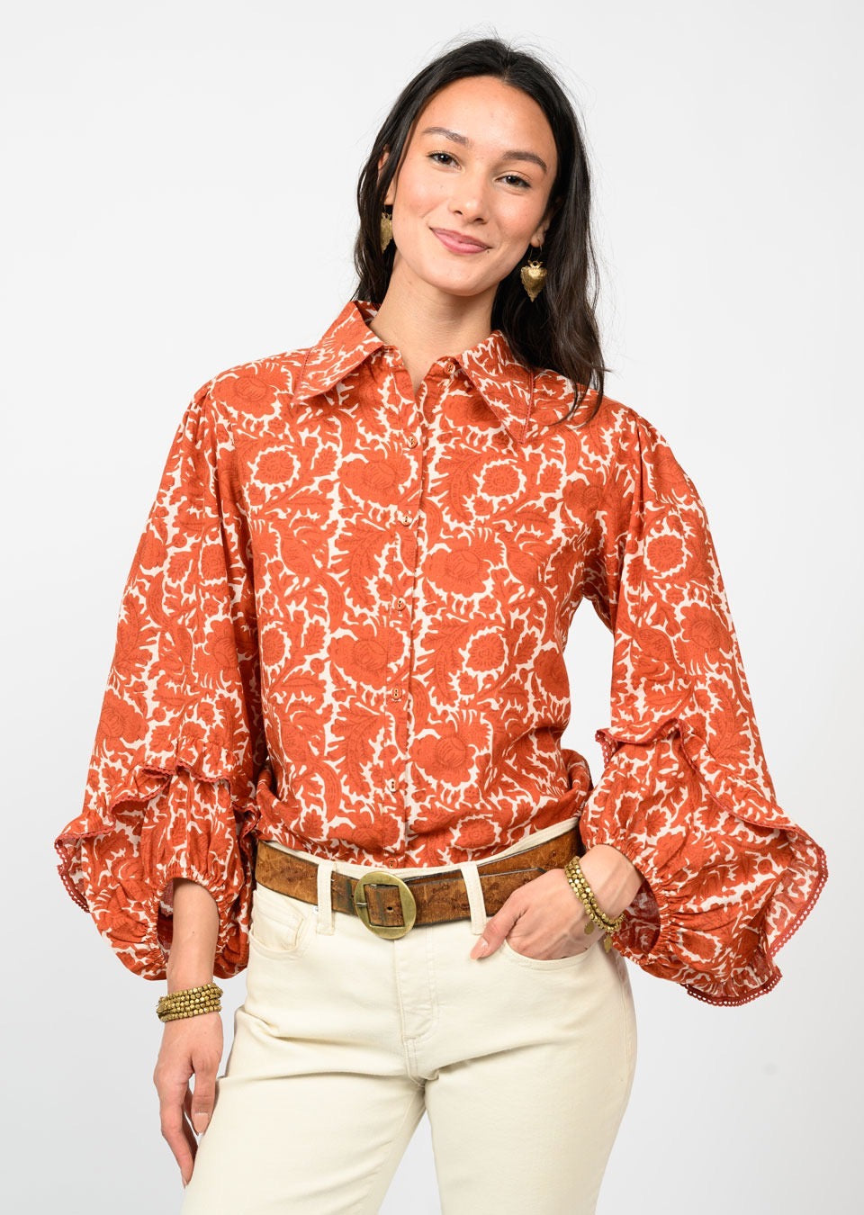 Foliage Russet Blouse