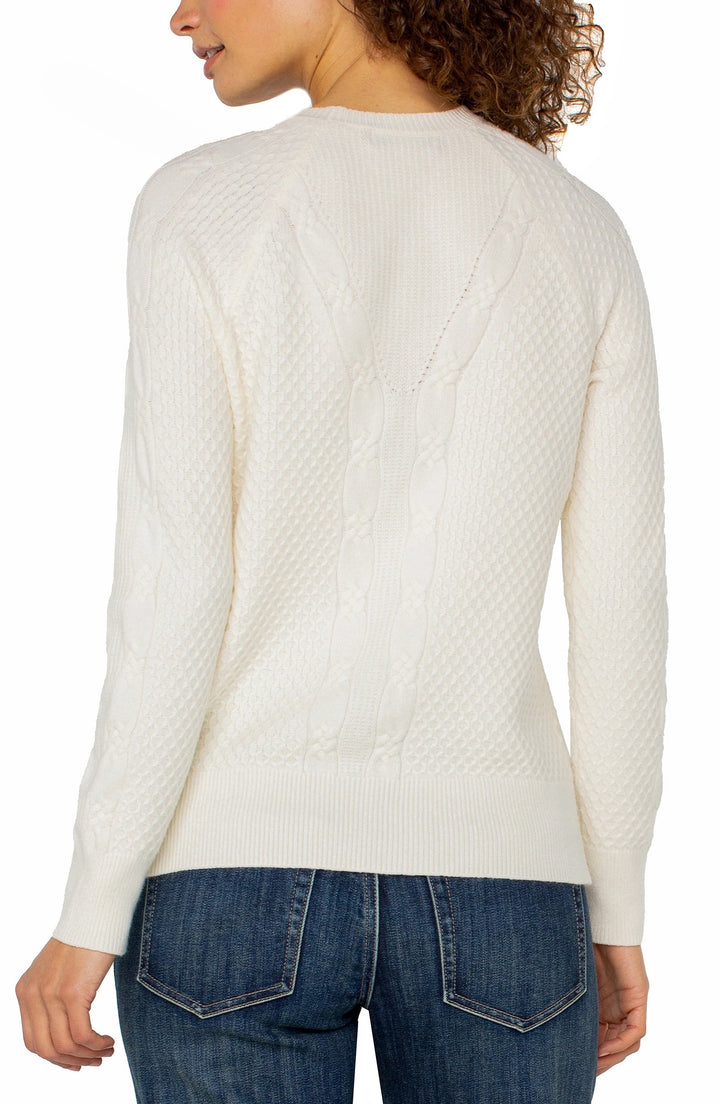 Cable Crew Neck Sweater