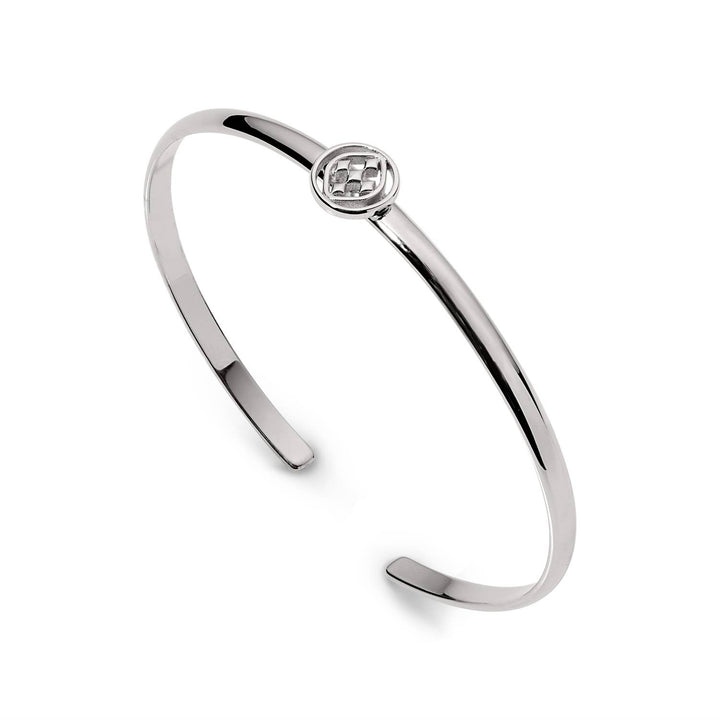 Medallion bangle bracelet