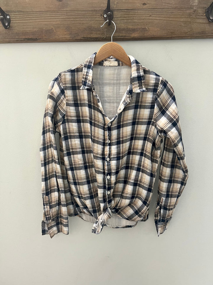 CP Shades Romy Blouse in plaid