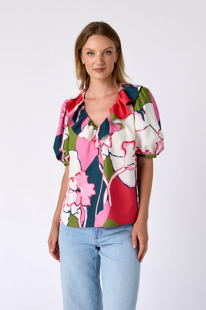 Violet Artistic Garden Top