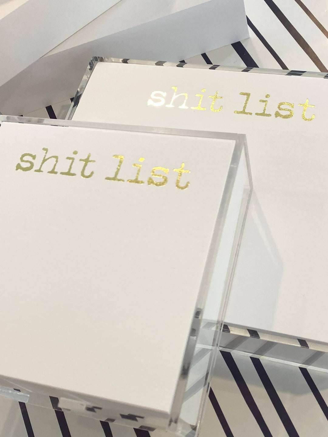 Gold Foil Shit List - sm square