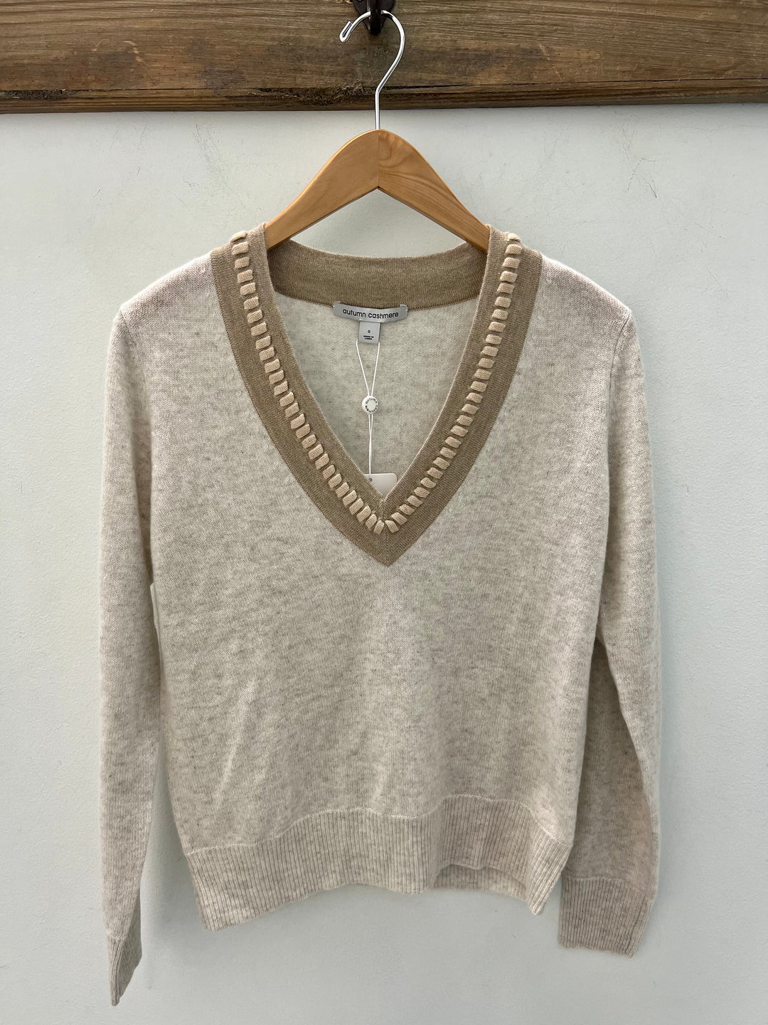 Laced V-Neck Sweater