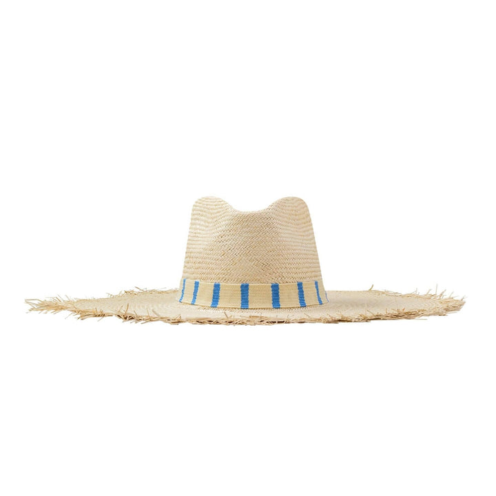 Susana Wide Brimmed Palm Fringe Hat