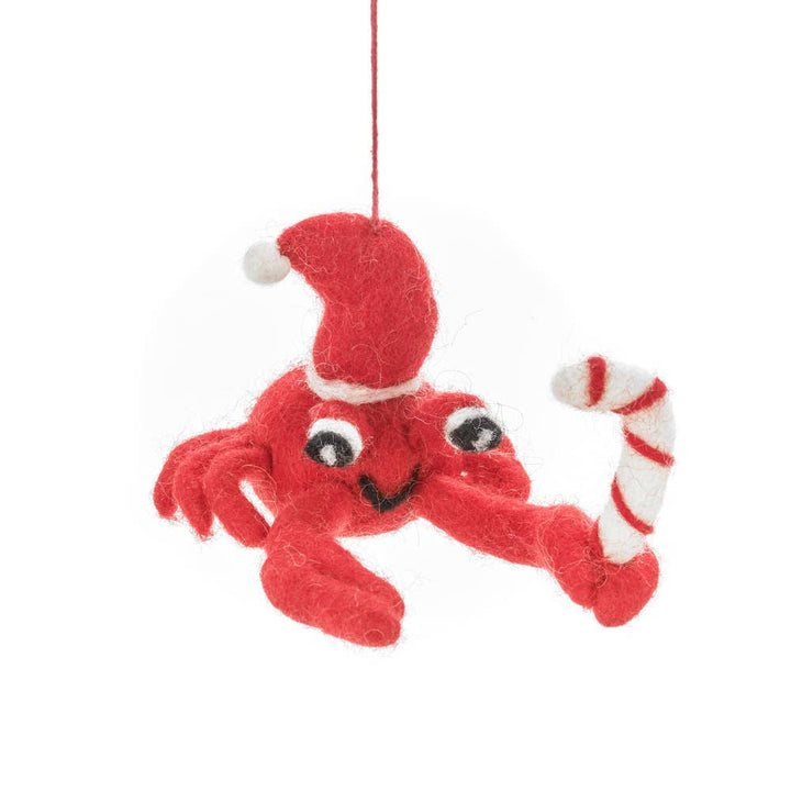 Christmas Crab Ornament