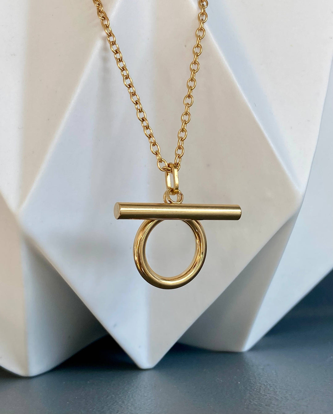 Omega 18K GP on SS Necklace