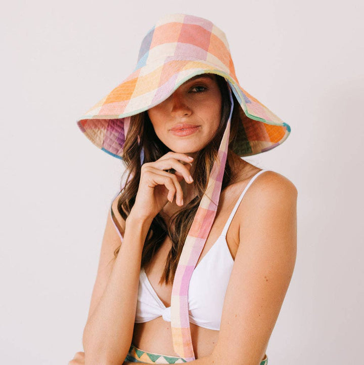 Rainbow Plaid Bucket Hat