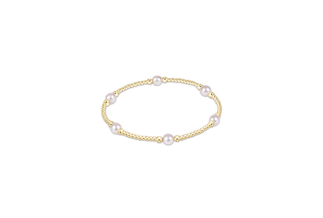 Purpose Pearl 5mm Gold Bracelet