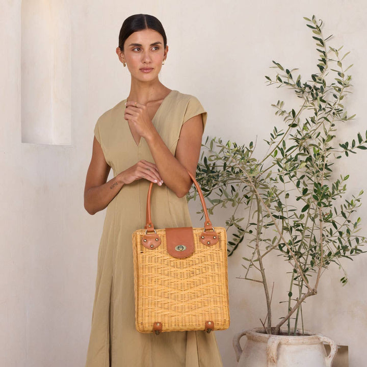 Vintage Classic Rattan Handbag