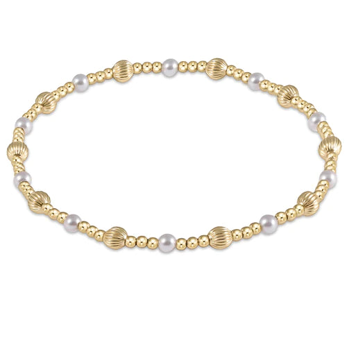 4mm dignity sincerity bracelet - pearl