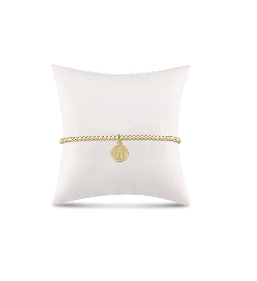 Classic Gold 2mm Bracelet - be you. Small Gold Disc