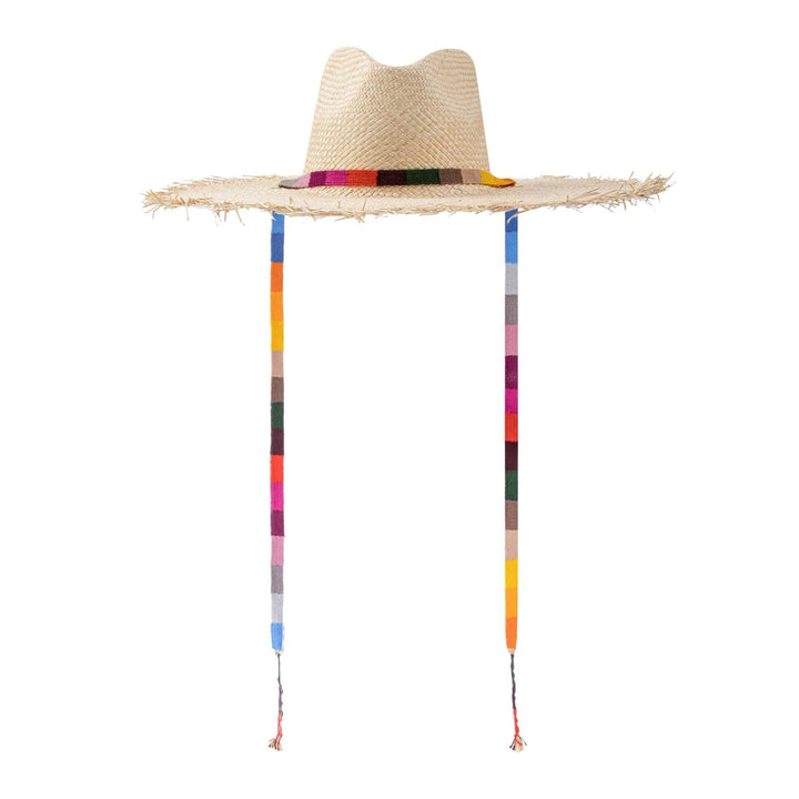 Rosita Wide Brimmed Palm Fringe Hat