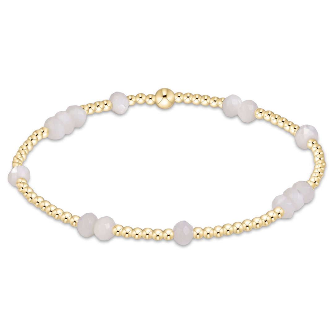 Enewton Hope Unwritten gemstone bracelet with polished beads and delicate charm, 26FW collection