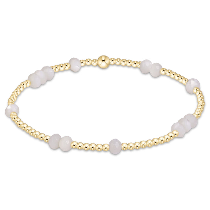 Enewton Hope Unwritten gemstone bracelet with polished beads and delicate charm, 26FW collection