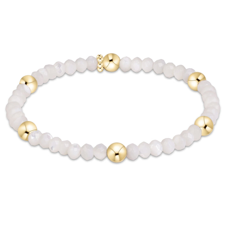 Enewton Presence Gemstone 4mm bracelet in polished gemstone beads, close-up product view