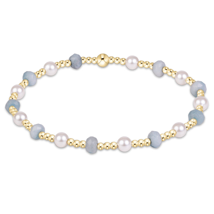 Enewton Sincerity Gemstone Pearl Bracelet 26FW with colorful gemstones and pearls on a delicate chain
