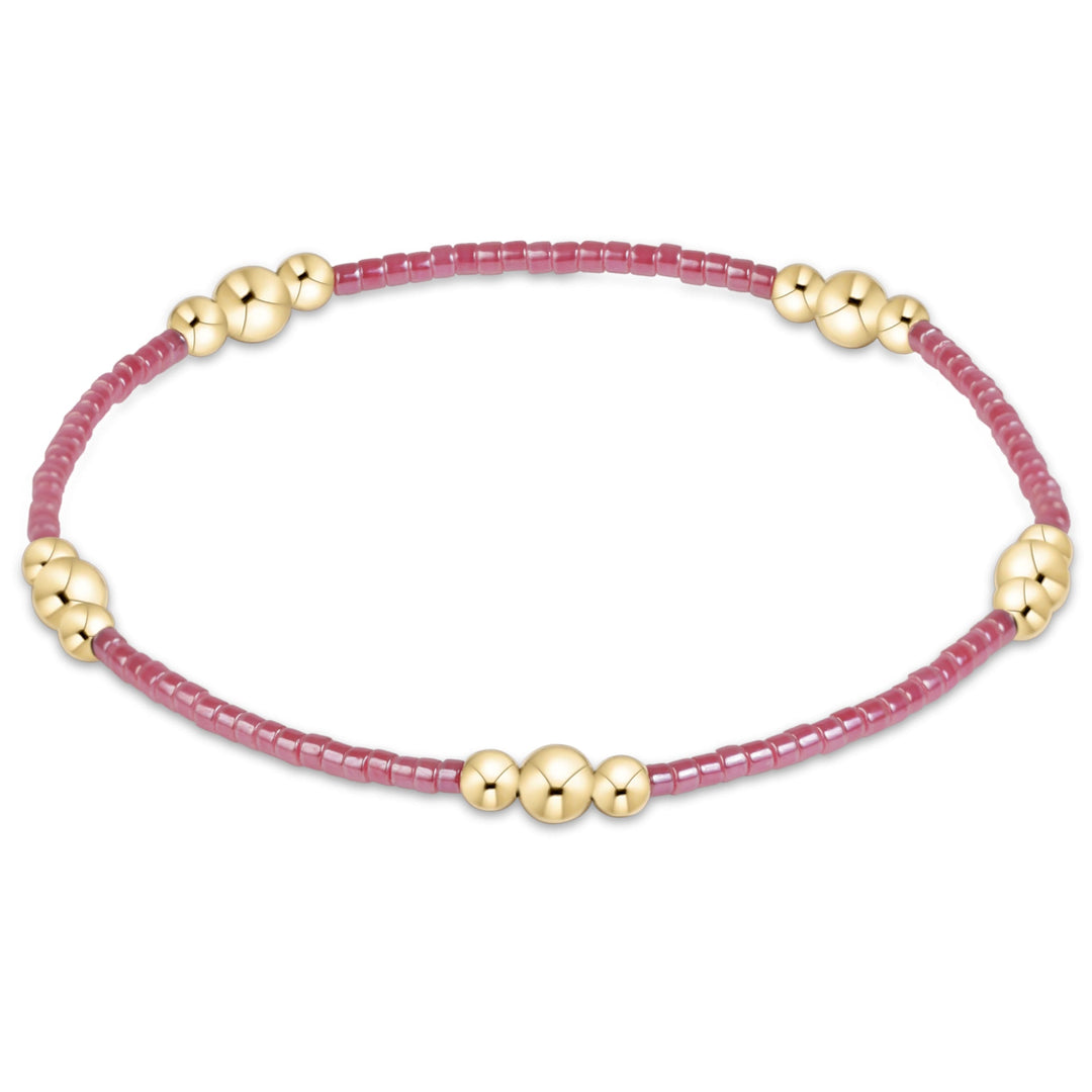 Enewton Hope Purpose gold bracelet with pink accents, stylish accessories for women, 26FW collection, elegant jewelry piece