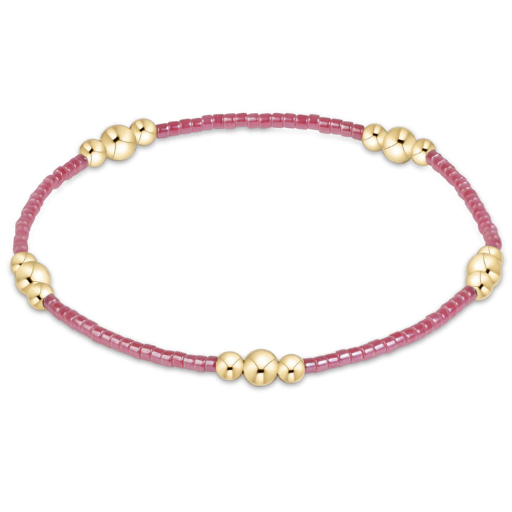 Enewton Hope Purpose gold bracelet with pink accents, stylish accessories for women, 26FW collection, elegant jewelry piece