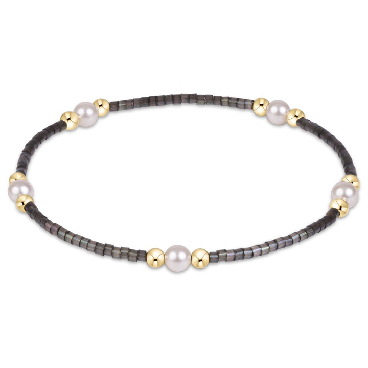 Enewton Hope Purpose pearl bracelet with white pearls and silver accents, stylish accessories for elegant jewelry looks.