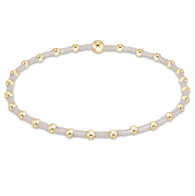 Enewton Hope Sincerity Bracelet 26FW in milk white, delicate beaded accessory close-up