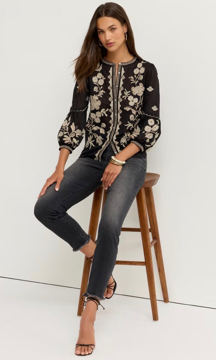 Soretta Scallop Sleeve Blouse