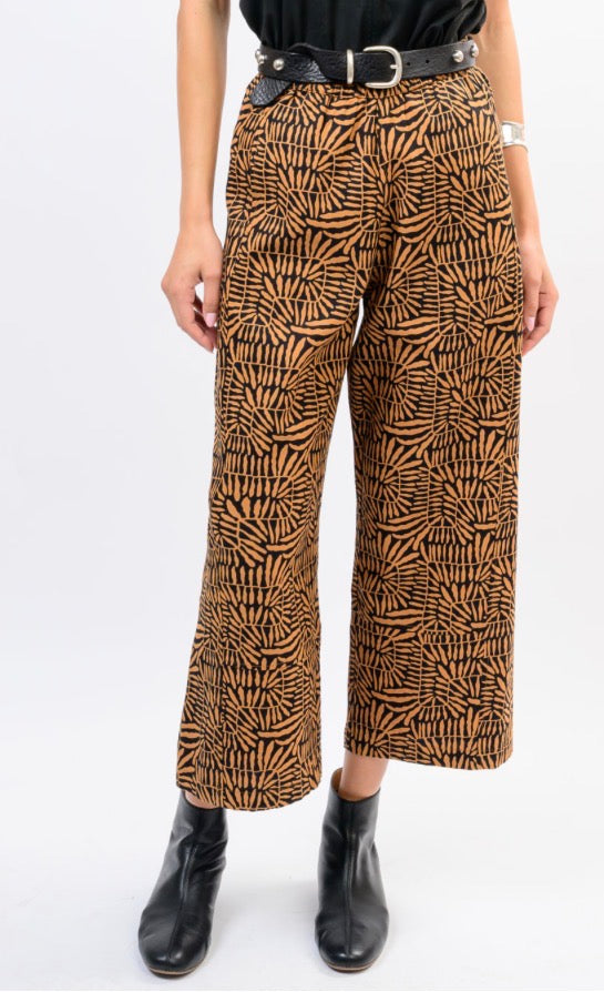 Gold Leaf Barrel Pant