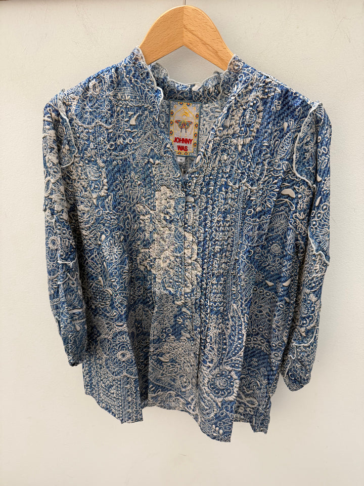 Zeeland Indigo Blouse