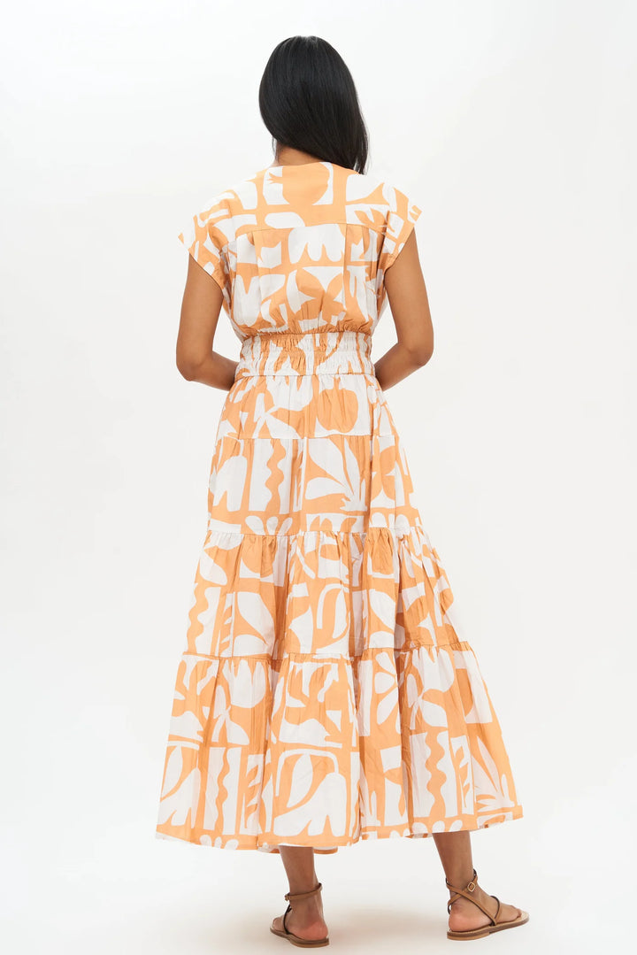 Ruched V-neck Maxi dress by Oliphant