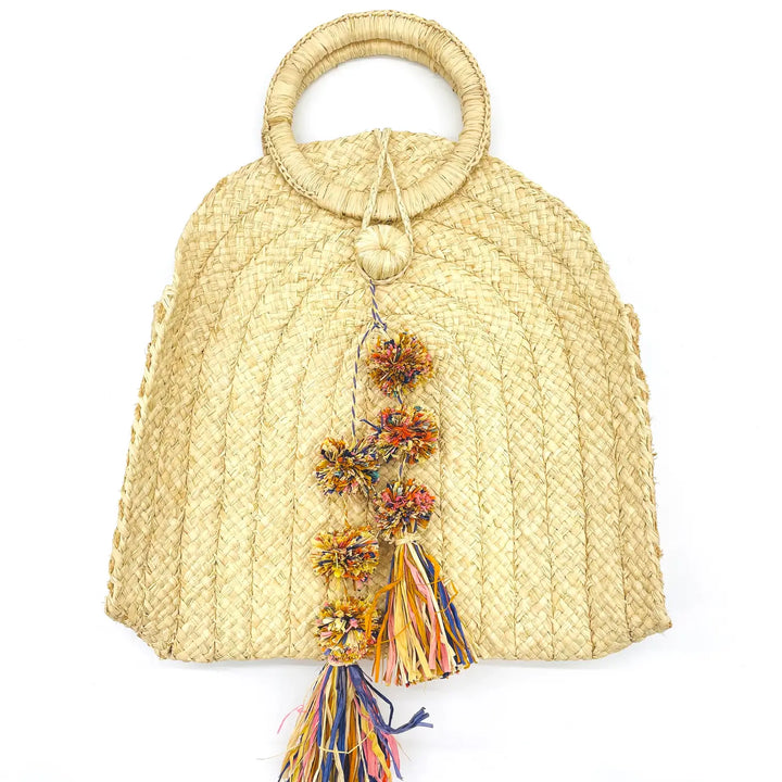 Waterfall straw bag