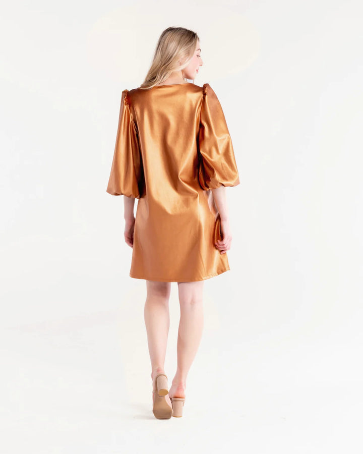 Colette Faux Leather Dress
