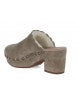 Gareth Suede Clog with shearling lining