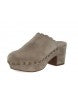 Gareth Suede Clog with shearling lining