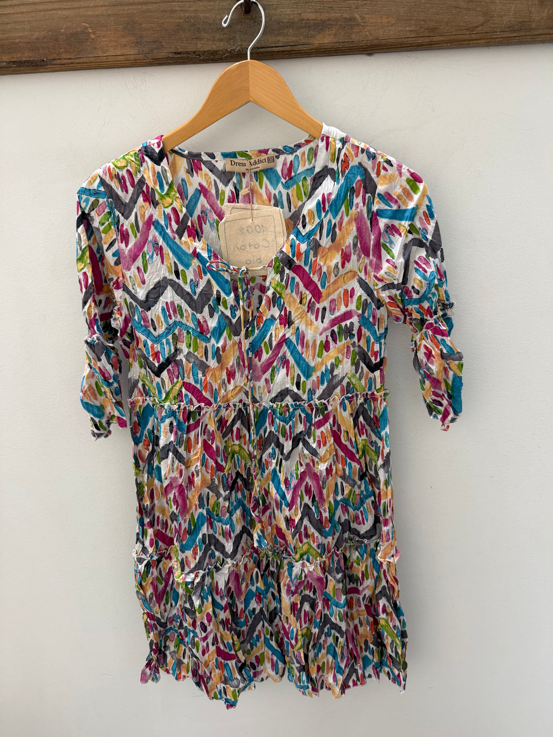 Bracelet Sleeve Tiered Dress