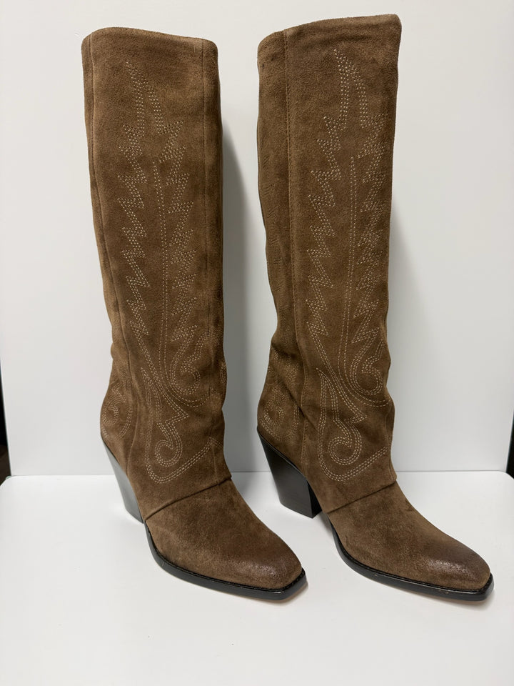 Janaya Chocolate Suede Boot