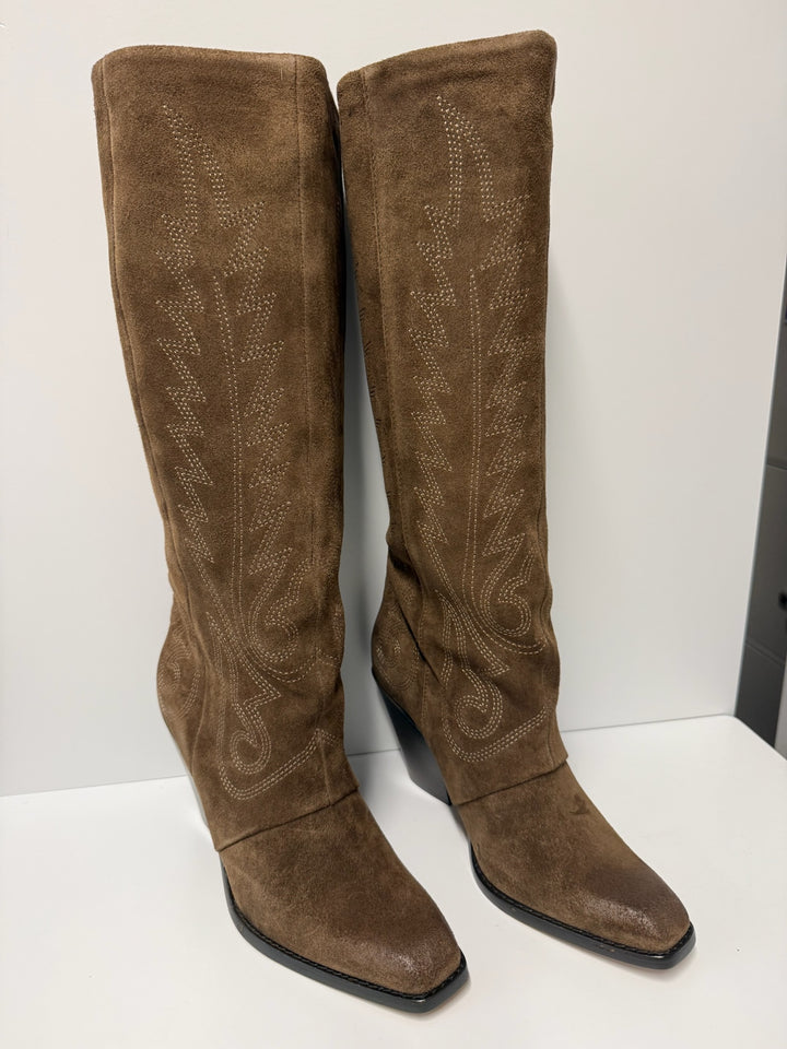 Janaya Chocolate Suede Boot
