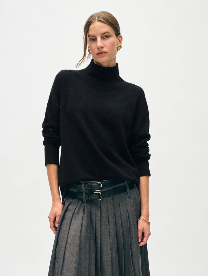 Cashmere Rib Standneck Sweater