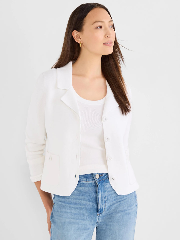 Milano White Knit Jacket