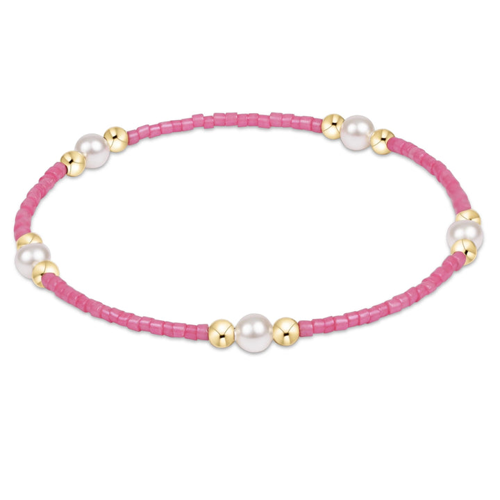 Enewton Hope Purpose Pearl Bracelet featuring elegant white pearls on a delicate jewelry accessory.