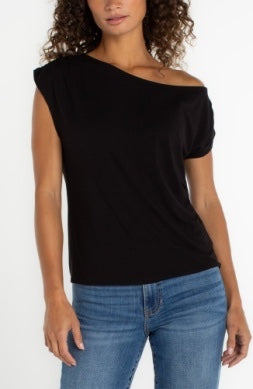 Assym Off-Shoulder T-Shirt
