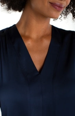 Sleeveless Mixed Media Top