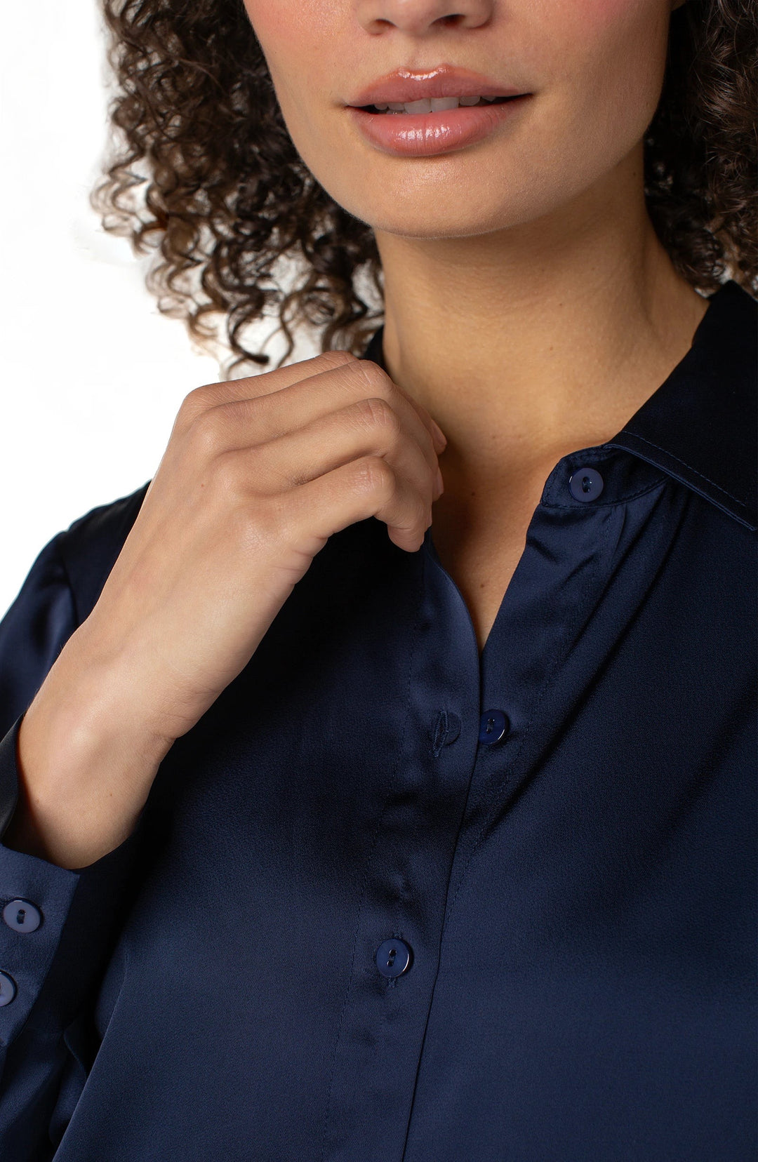 Navy Woven Button Shirt