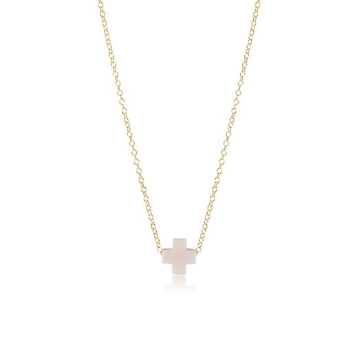 16" Necklace Gold - Signature Cross