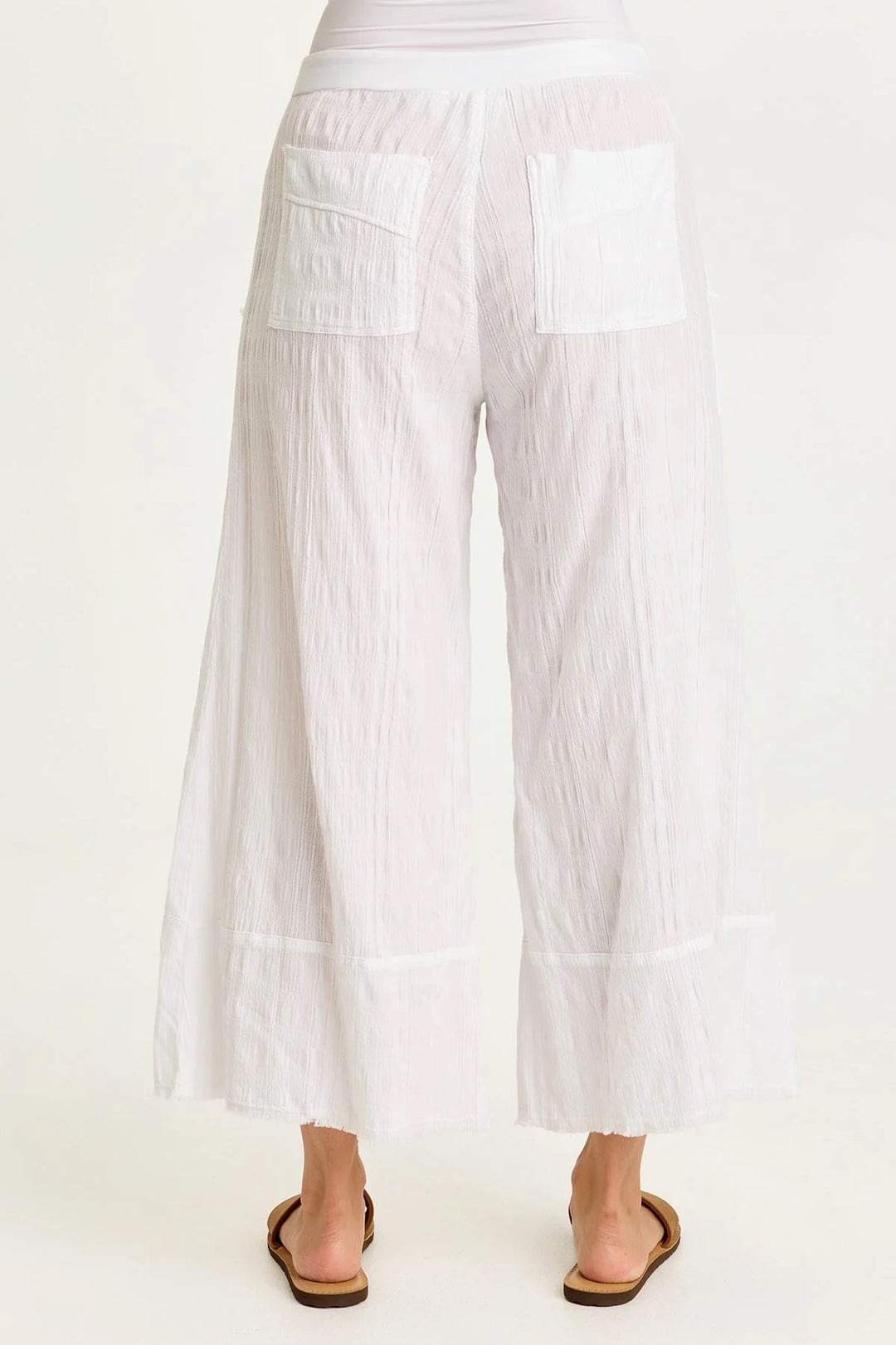 XCVI Doyen Crop Pant, stylish women's bottoms with a relaxed fit and cropped length, displayed on a neutral background.