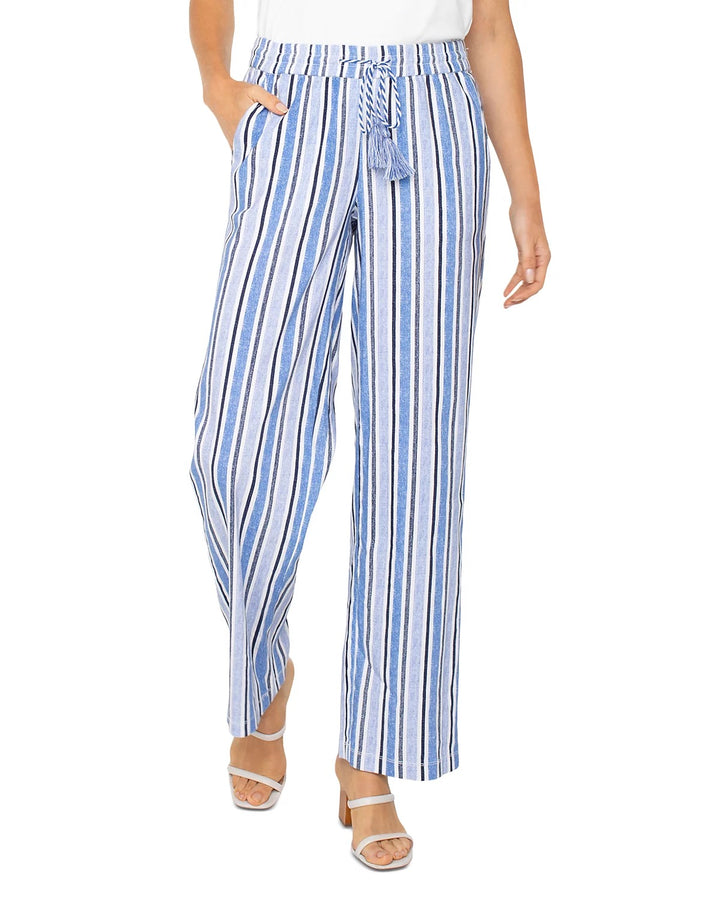 Pull-On Drawstring Stripe Pant