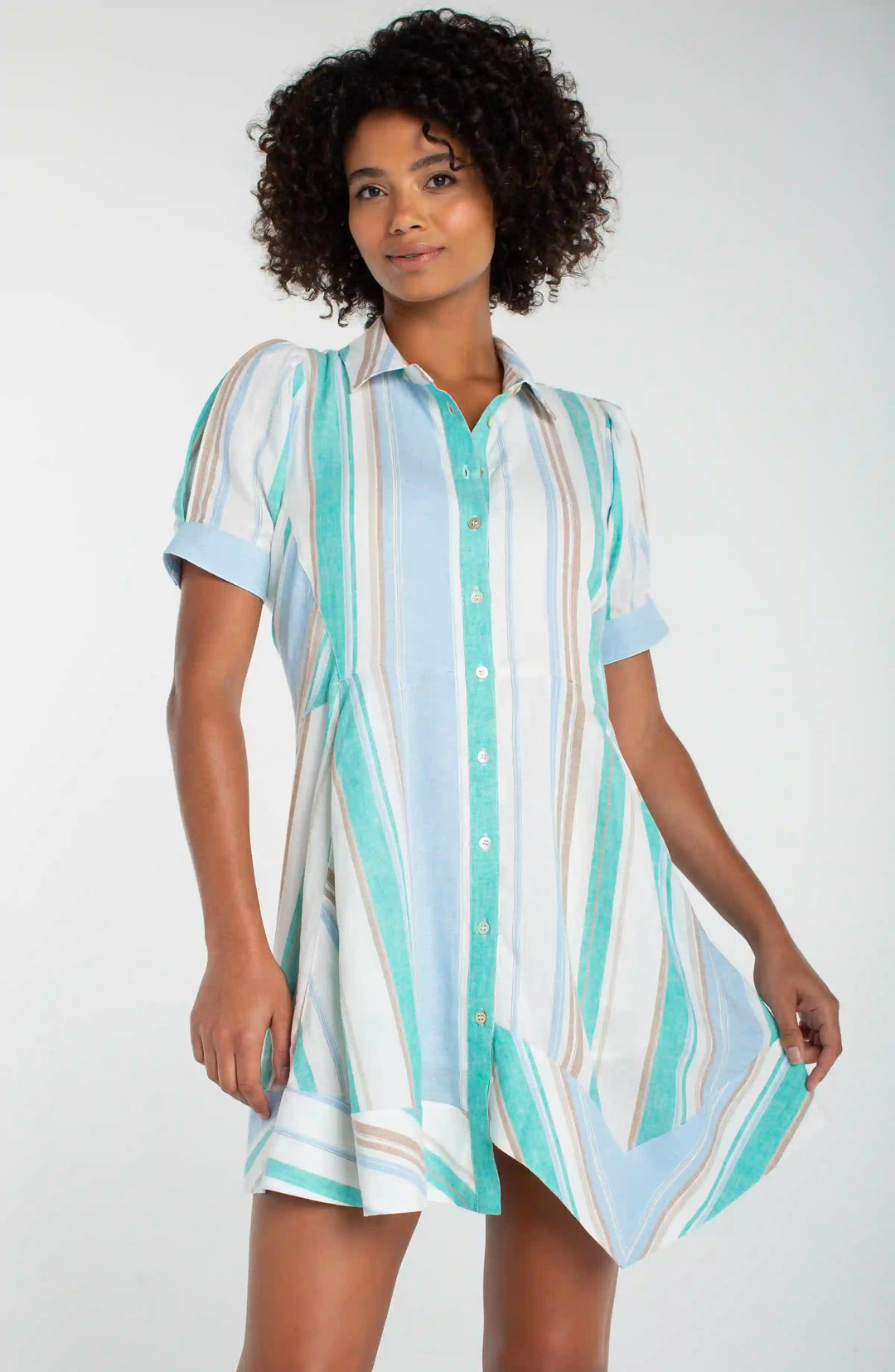 Raglan Asymmetric Hem Dress