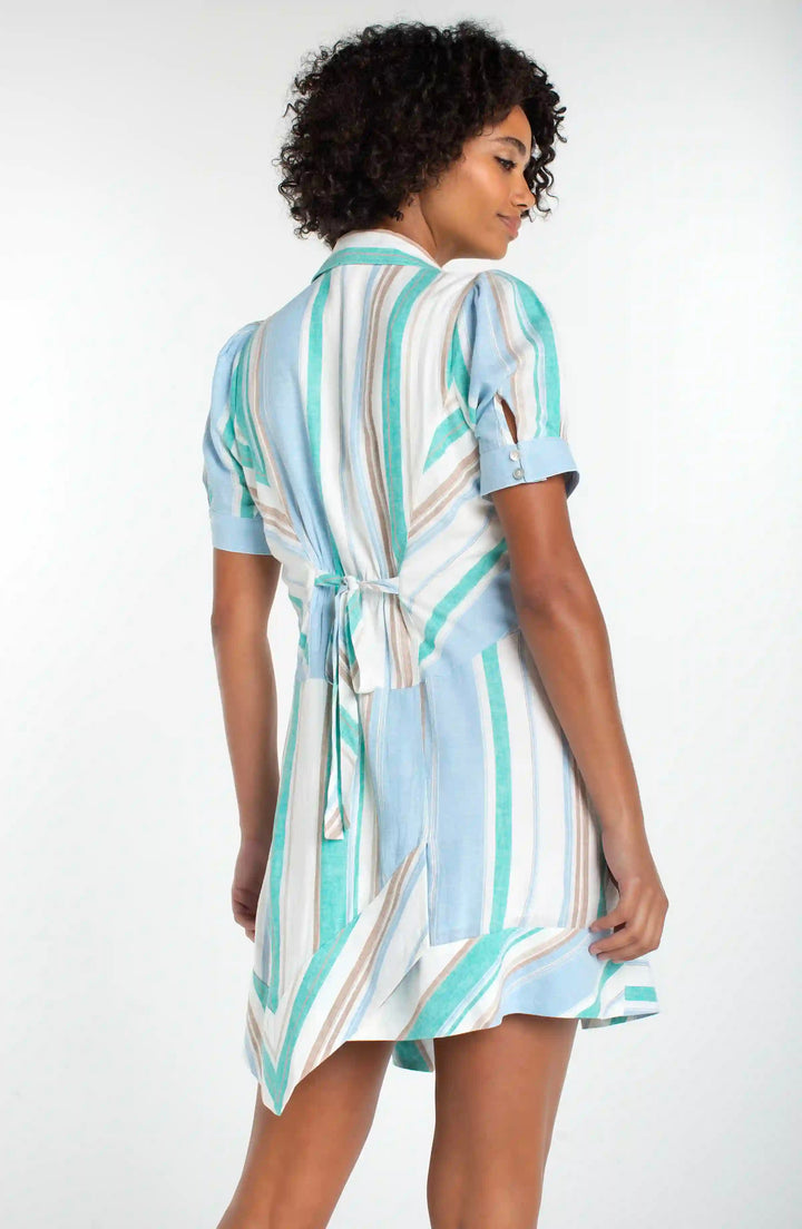 Raglan Asymmetric Hem Dress